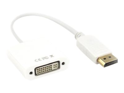 VCOM - Adapter cable - DisplayPort (M) to DVI-D (F) - 10 in - white
