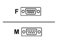 COM - Serial extension cable - DB-9 (M) to DB-9 (F) - 6 ft - thumbscrews