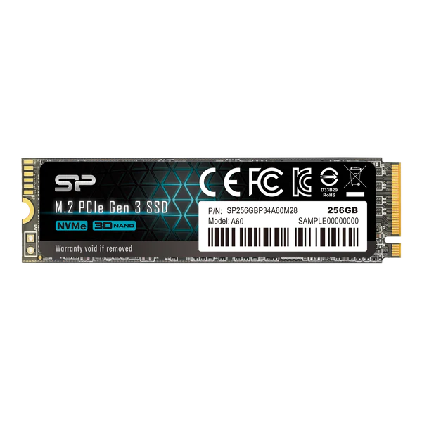 Silicon Power P34A60  NVMe PCIe Gen3x4 M.2 2280 Internal Solid State Drive 128GB