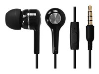 iMicro SP-IMT22 - Earphones with mic - in-ear - wired - 3.5 mm jack - black