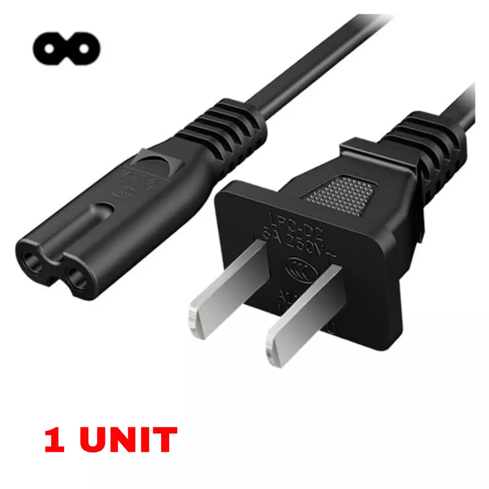 2 Prong Ac Power Cord Cable