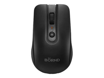 Bornd C190 - Mouse - optical - 4 buttons - wireless - 2.4 GHz - USB wireless receiver - black