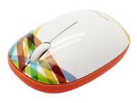 Bornd E220 - Mouse - optical - 3 buttons - wireless - 2.4 GHz - USB wireless receiver - wide-rainbow