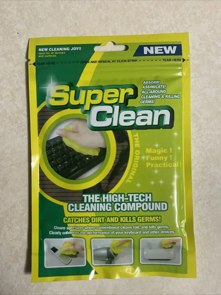 Super Clean Gel High Tech Cleaning Compound Catch Dirt and Kills Gems