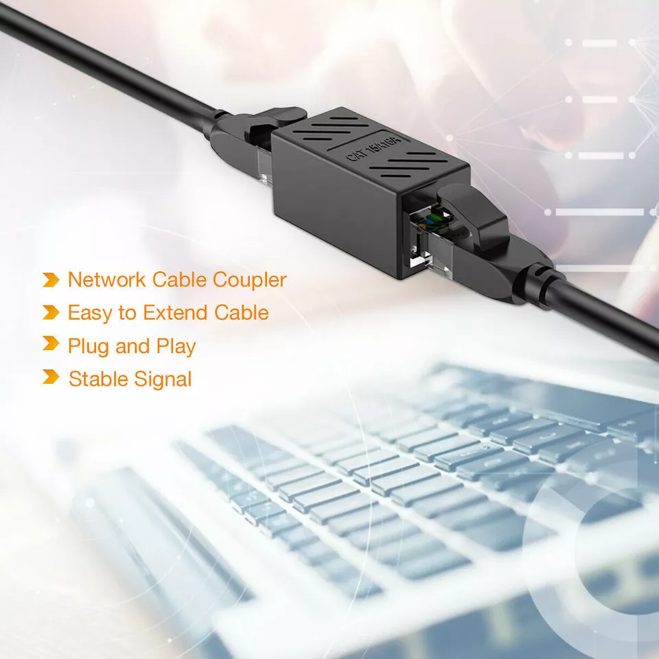 Coupler Cat6/Cat5e Ethernet Network Cable Extender Connector