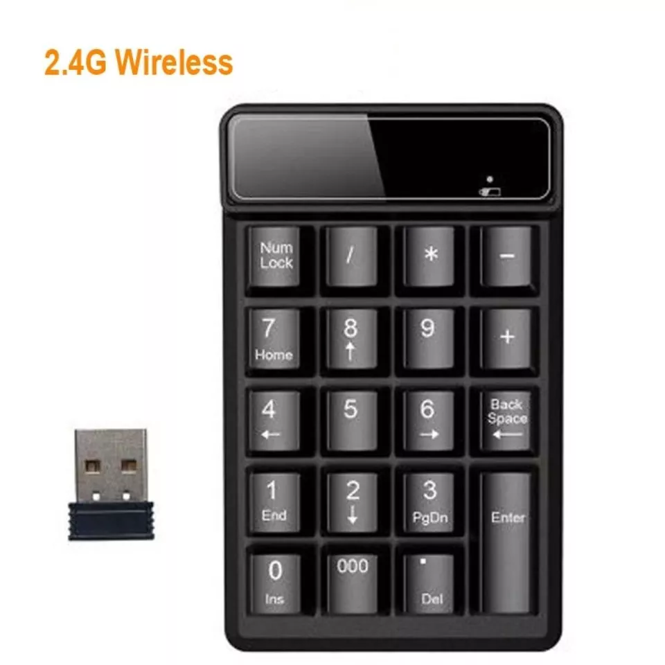 Keypad Mini 19 Keys Number Pad Wireless