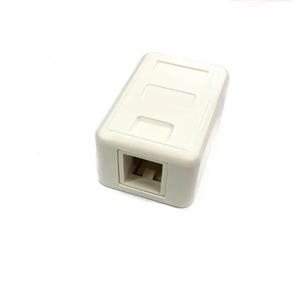 Surface Mount Box - 1 Port, White(no Jack)