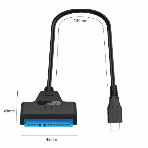 Type C to SATA III HDD SSD 2.5" Hard Drive Adapter Cable 