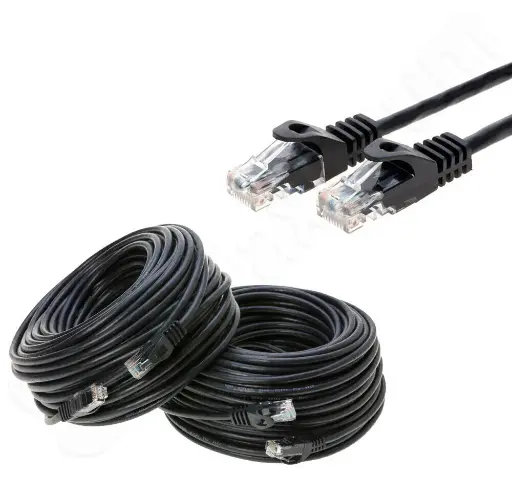 CAT6 Patch Cord 50 FT Cable 500mhz Ethernet  UTP BLACK