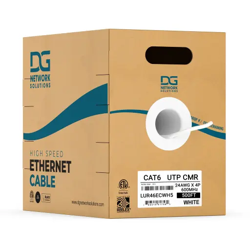 Cat6 Riser 24AWG, (With Spline), UTP, 600MHz, Solid, Pure Copper, ETL