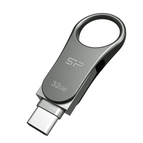 [SU128GBUC3C80V1SAJ] ilicon Power Mobile C80 -128GB Dual Type-C (USB-C)/USB 3.2 Gen1 Flash Drive
